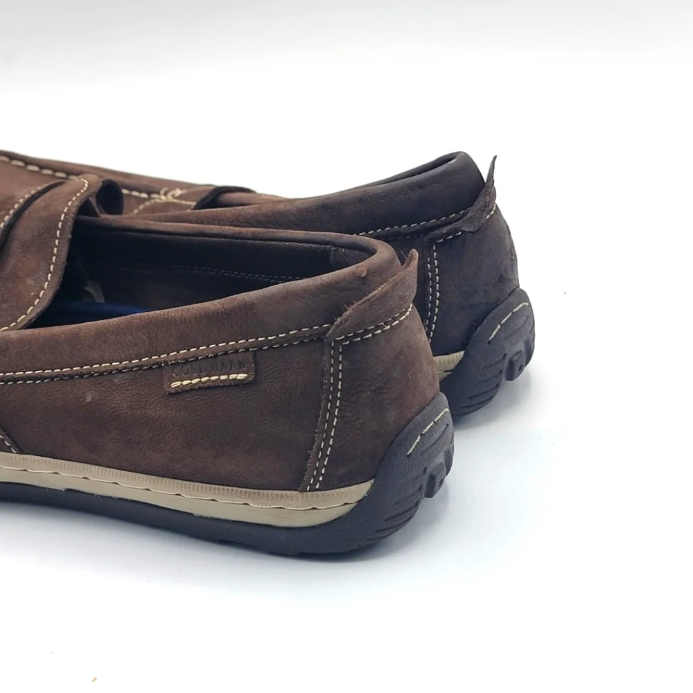 Cole‎ Haan Brown Suede Claude Penny Loafer Size 10 #1375